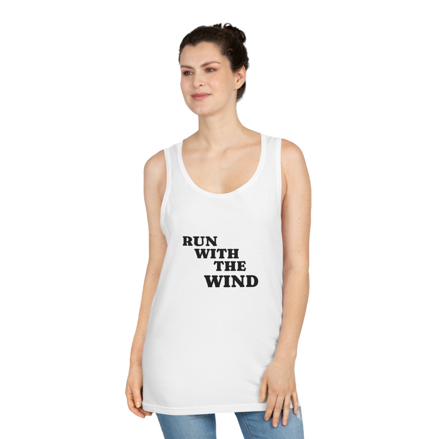Copy of Run with the Wind Unisex Softstyle™ Tank Top, Motivational Workout Tee, Athleisure Apparel, Gift for Runners, Summer Fashion