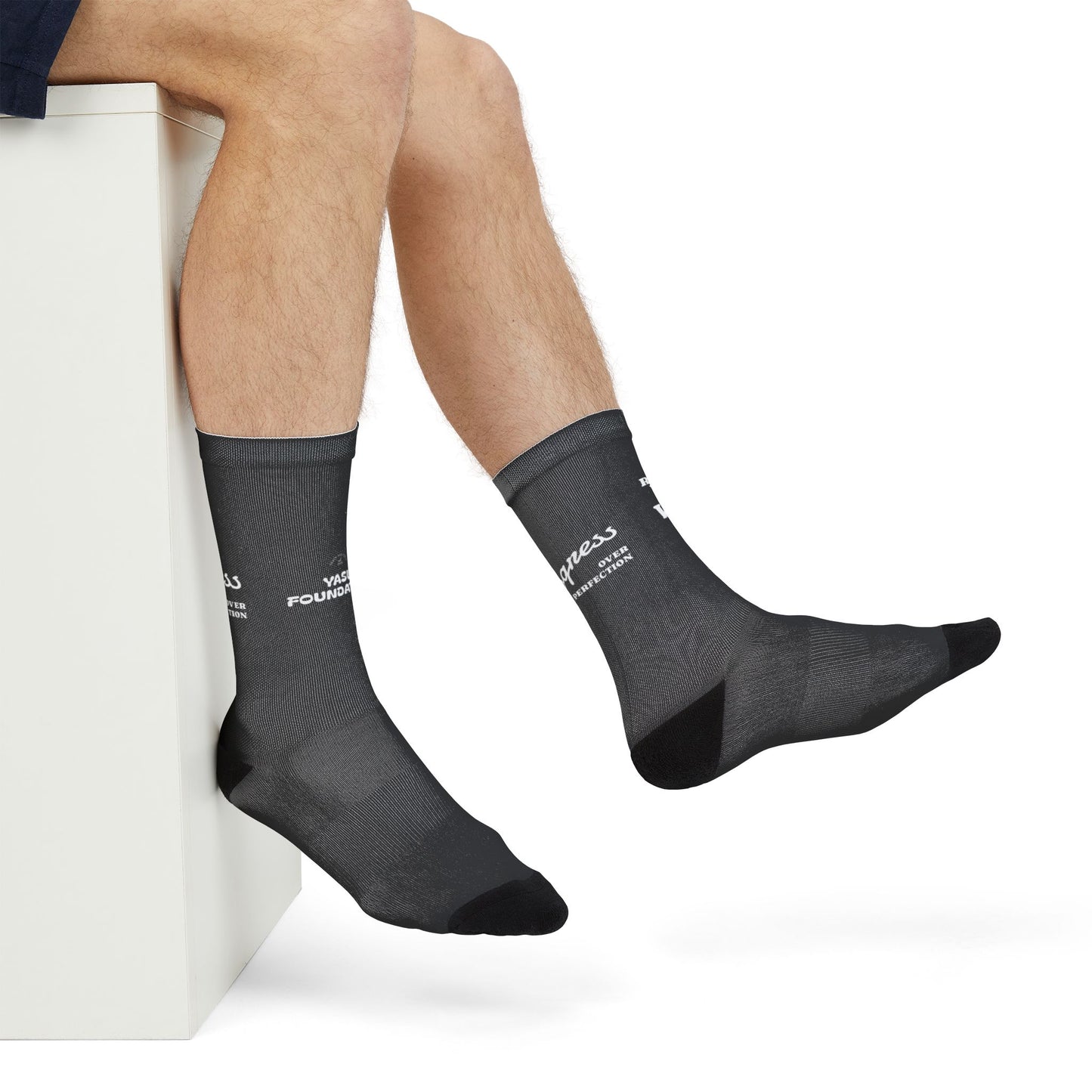 Sublimation Run With The Wind Fan Socks - Motivational Running Design, Gift for Athletes, Sportswear Accessory, Trendy Sock Gift, Fitness Apparel