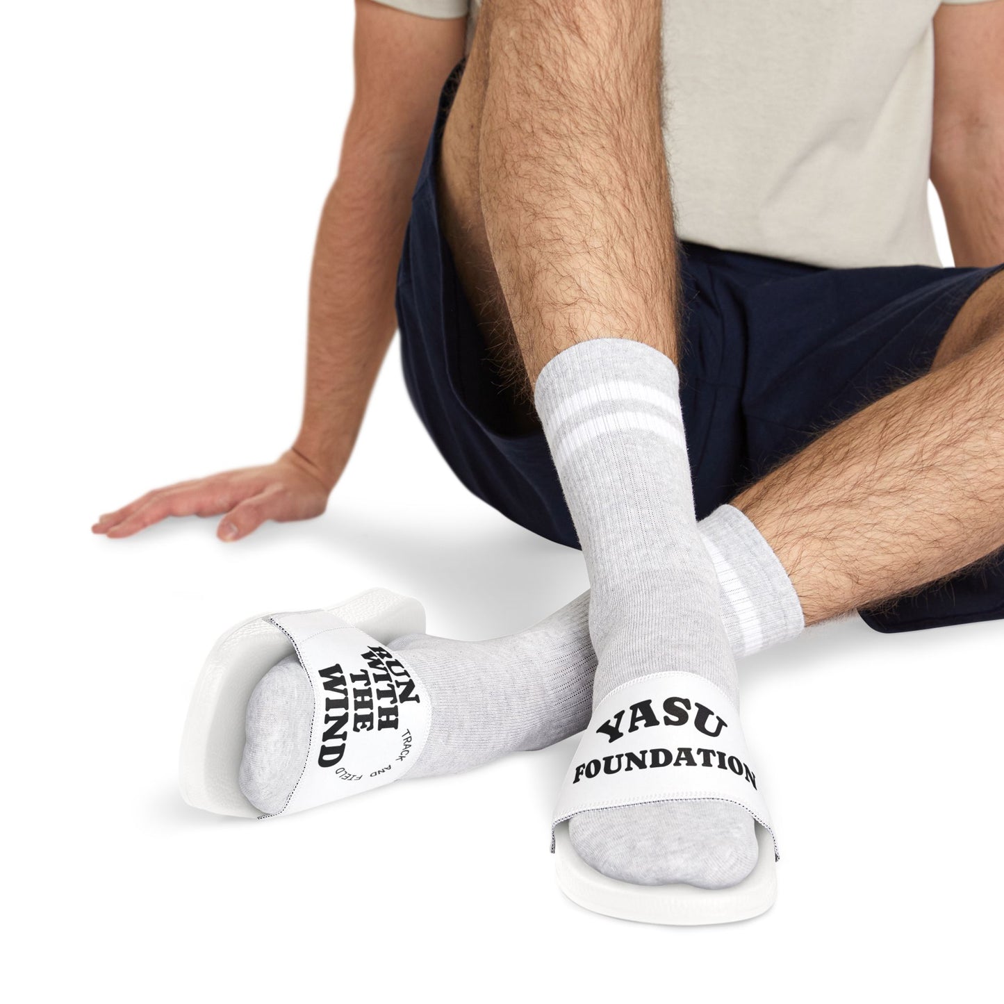 Unisex Removable- Run With The Wind-Strap Sandals for Summer, Relaxed Track And Field Merch