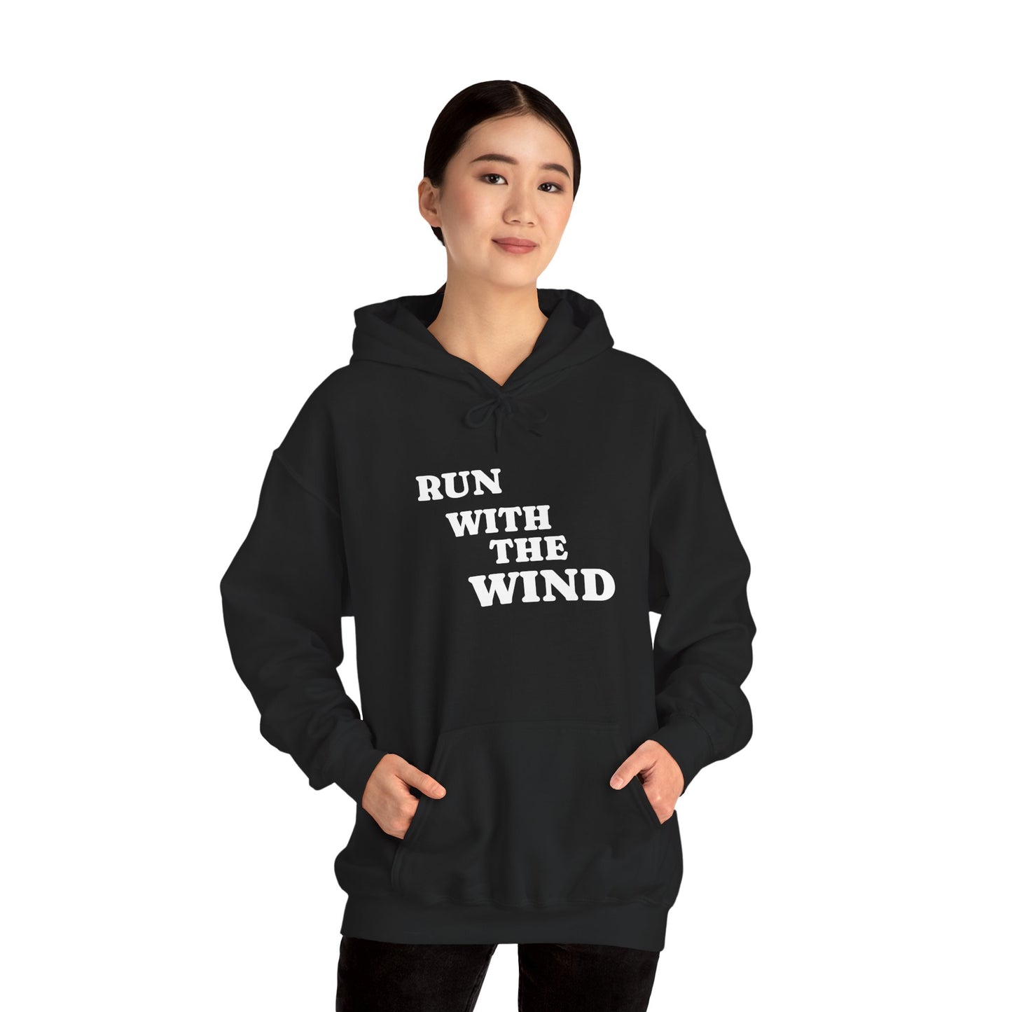Copy of Cozy Unisex Heavy Blend™ Run With The Wind - Relaxed Track and Field Hooded Sweatshirt -