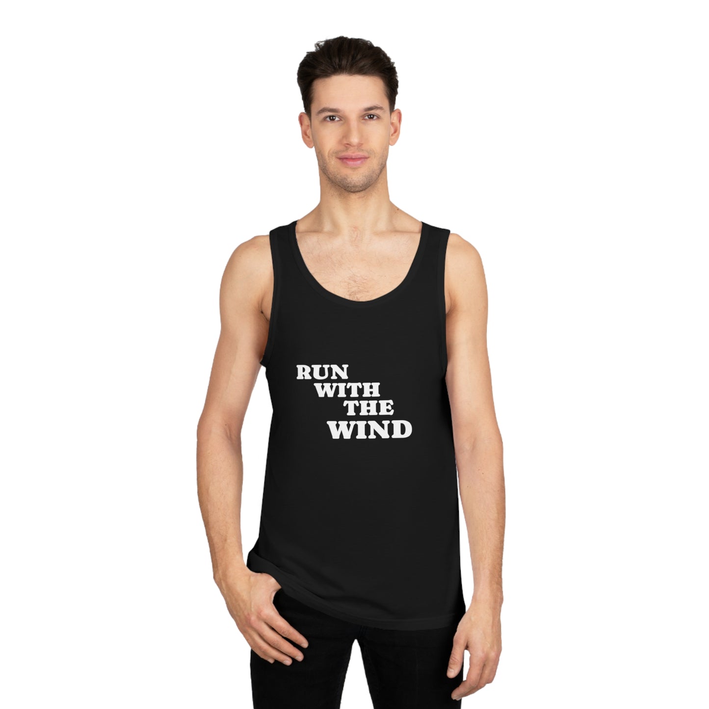 Copy of Run with the Wind Unisex Softstyle™ Tank Top, Motivational Workout Tee, Athleisure Apparel, Gift for Runners, Summer Fashion