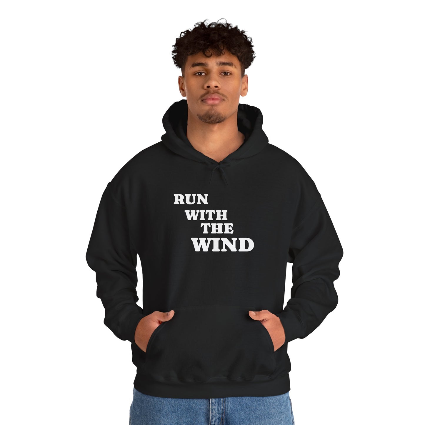 Copy of Cozy Unisex Heavy Blend™ Run With The Wind - Relaxed Track and Field Hooded Sweatshirt -