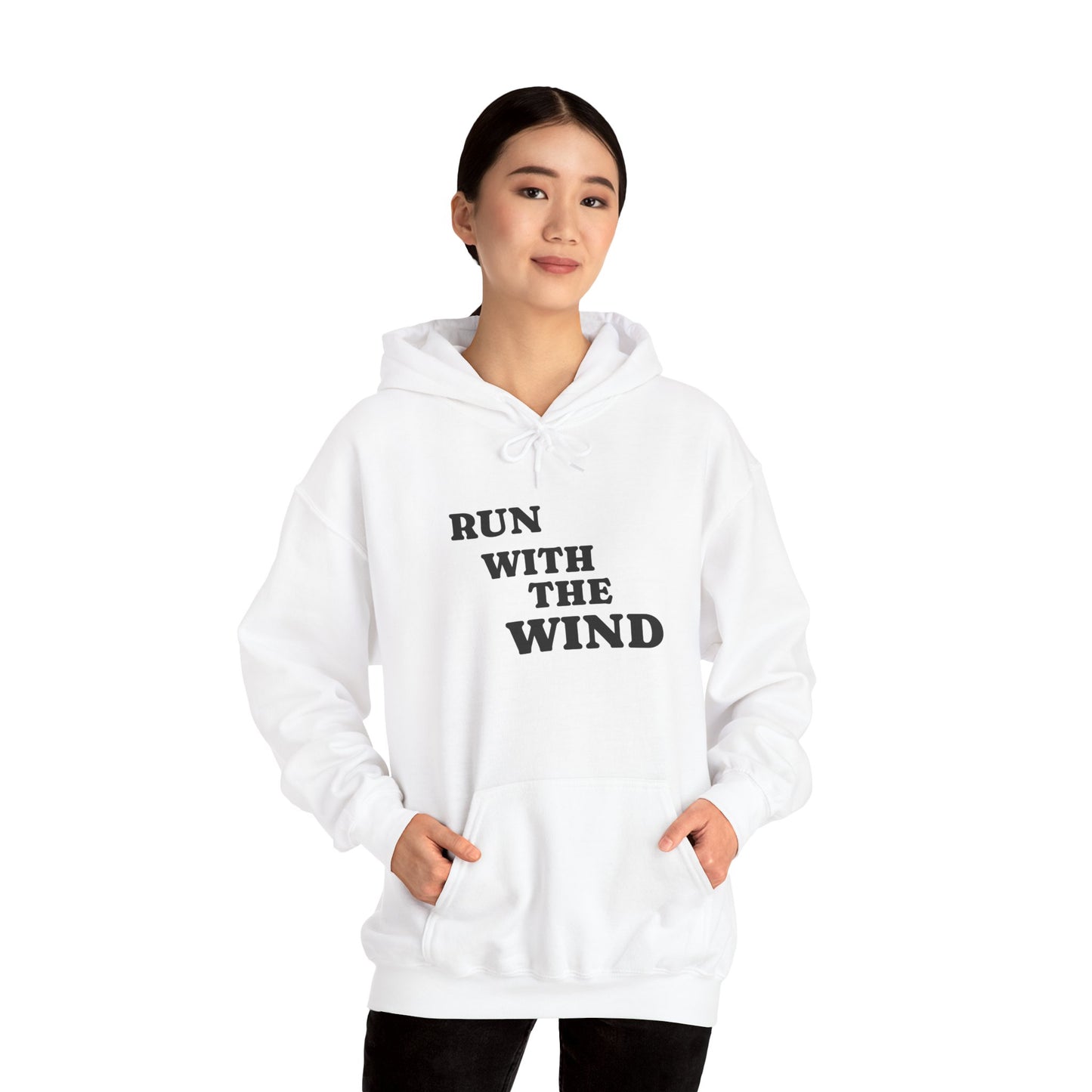 Copy of Cozy Unisex Heavy Blend™ Run With The Wind - Relaxed Track and Field Hooded Sweatshirt -