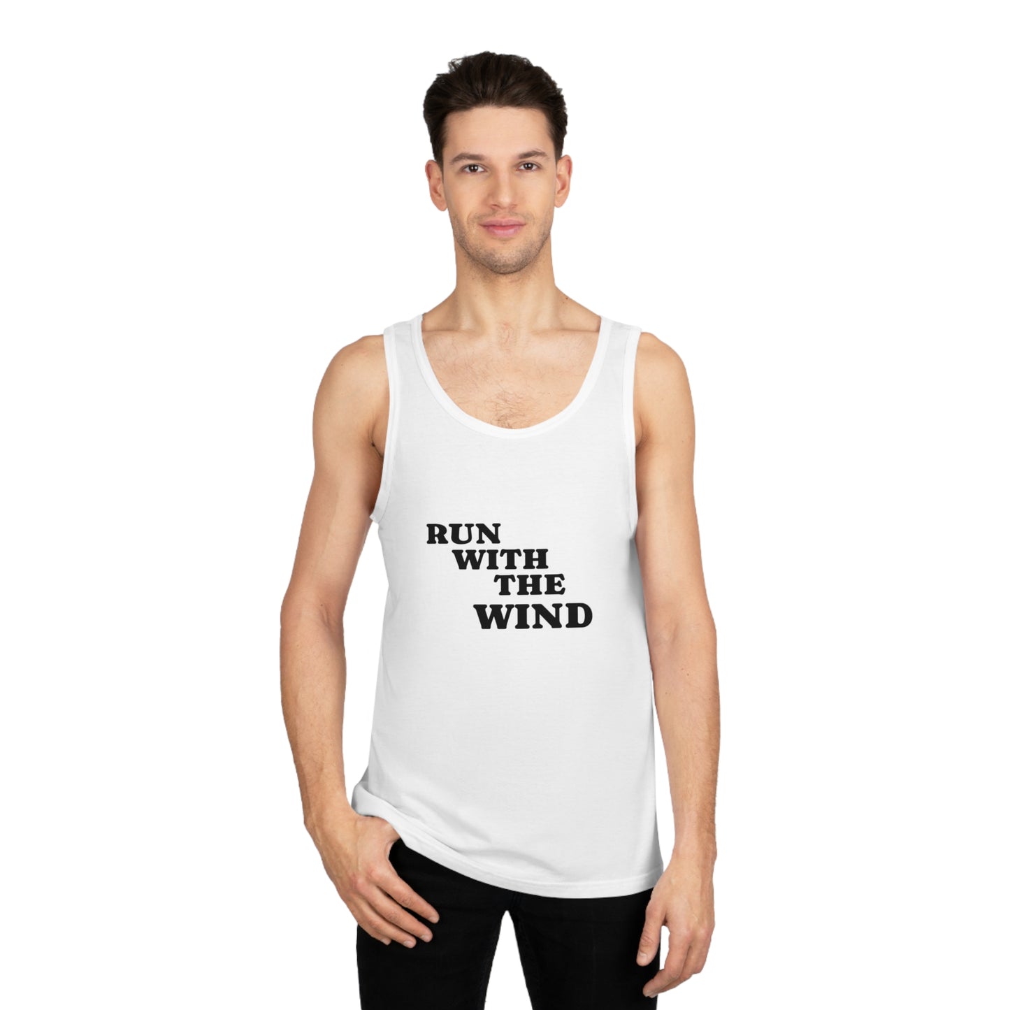 Copy of Run with the Wind Unisex Softstyle™ Tank Top, Motivational Workout Tee, Athleisure Apparel, Gift for Runners, Summer Fashion