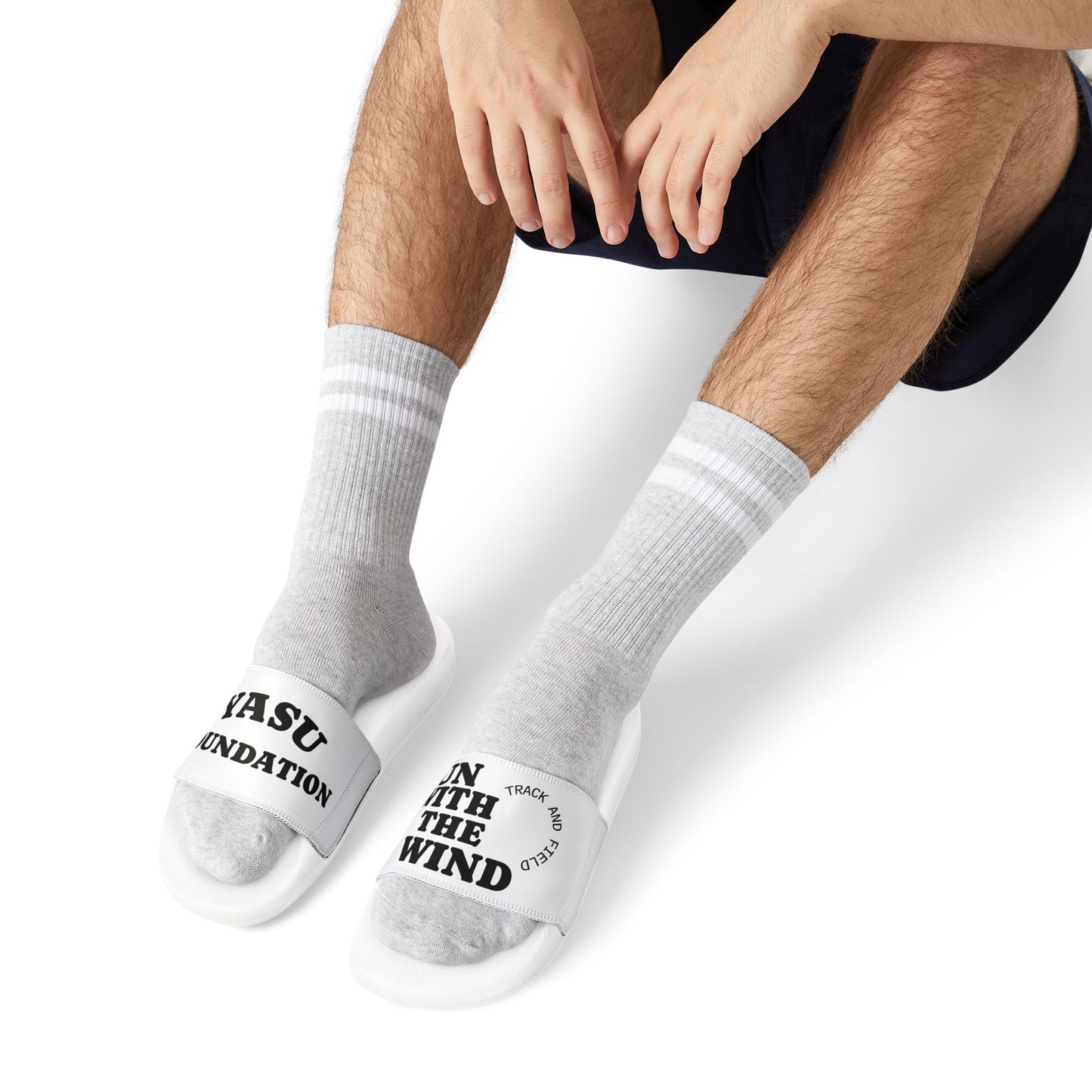 Unisex Removable- Run With The Wind-Strap Sandals for Summer, Relaxed Track And Field Merch