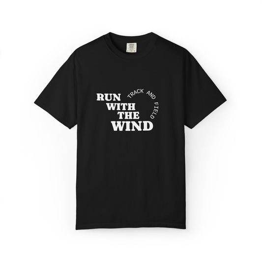 Unisex Run With The Wind T-Shirt - Relaxed Track and Field Tee