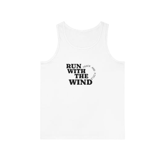 Run with the Wind Unisex Softstyle™ Tank Top, Motivational Workout Tee, Athleisure Apparel, Gift for Runners, Summer Fashion