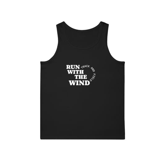 Run with the Wind Unisex Softstyle™ Tank Top, Motivational Workout Tee, Athleisure Apparel, Gift for Runners, Summer Fashion