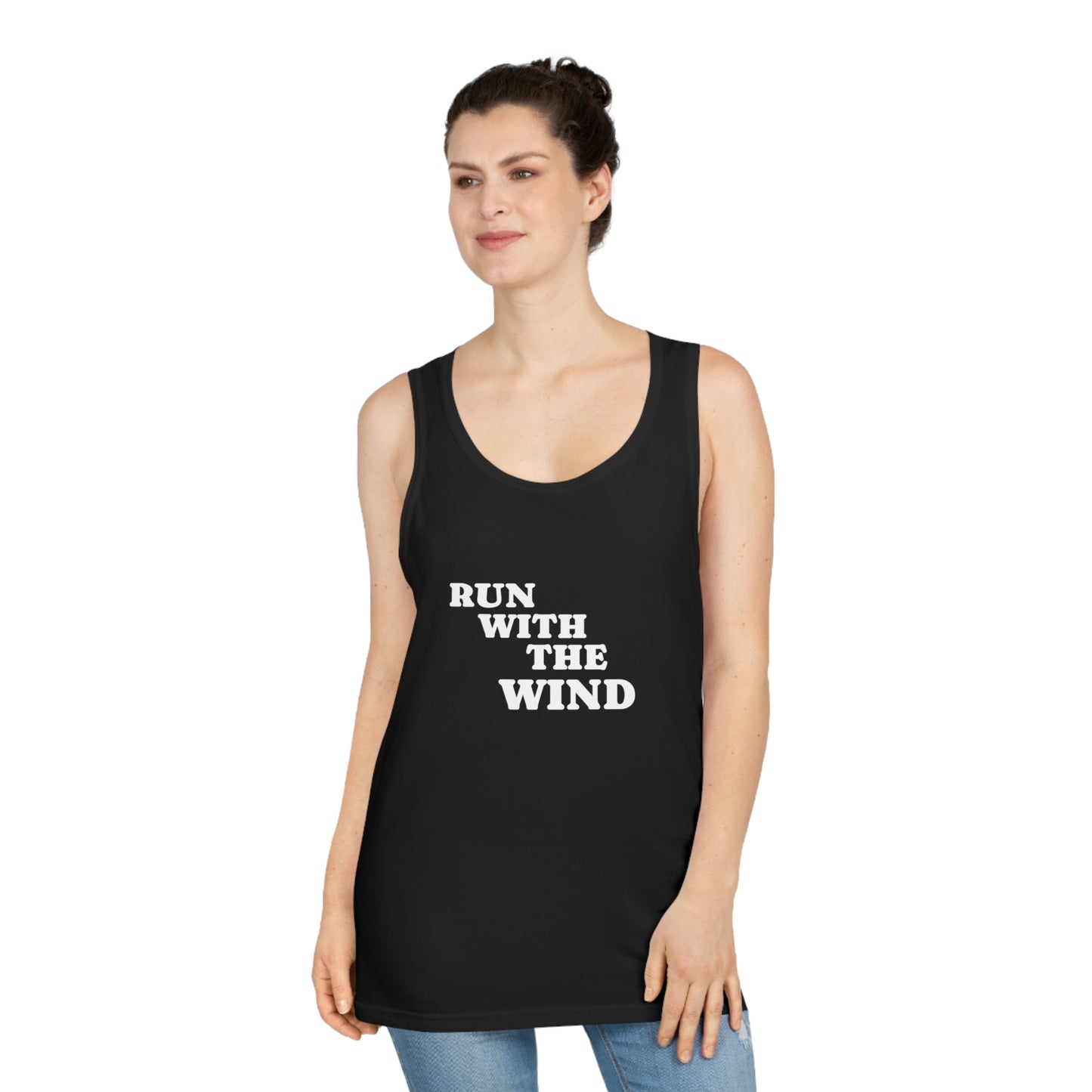 Copy of Run with the Wind Unisex Softstyle™ Tank Top, Motivational Workout Tee, Athleisure Apparel, Gift for Runners, Summer Fashion